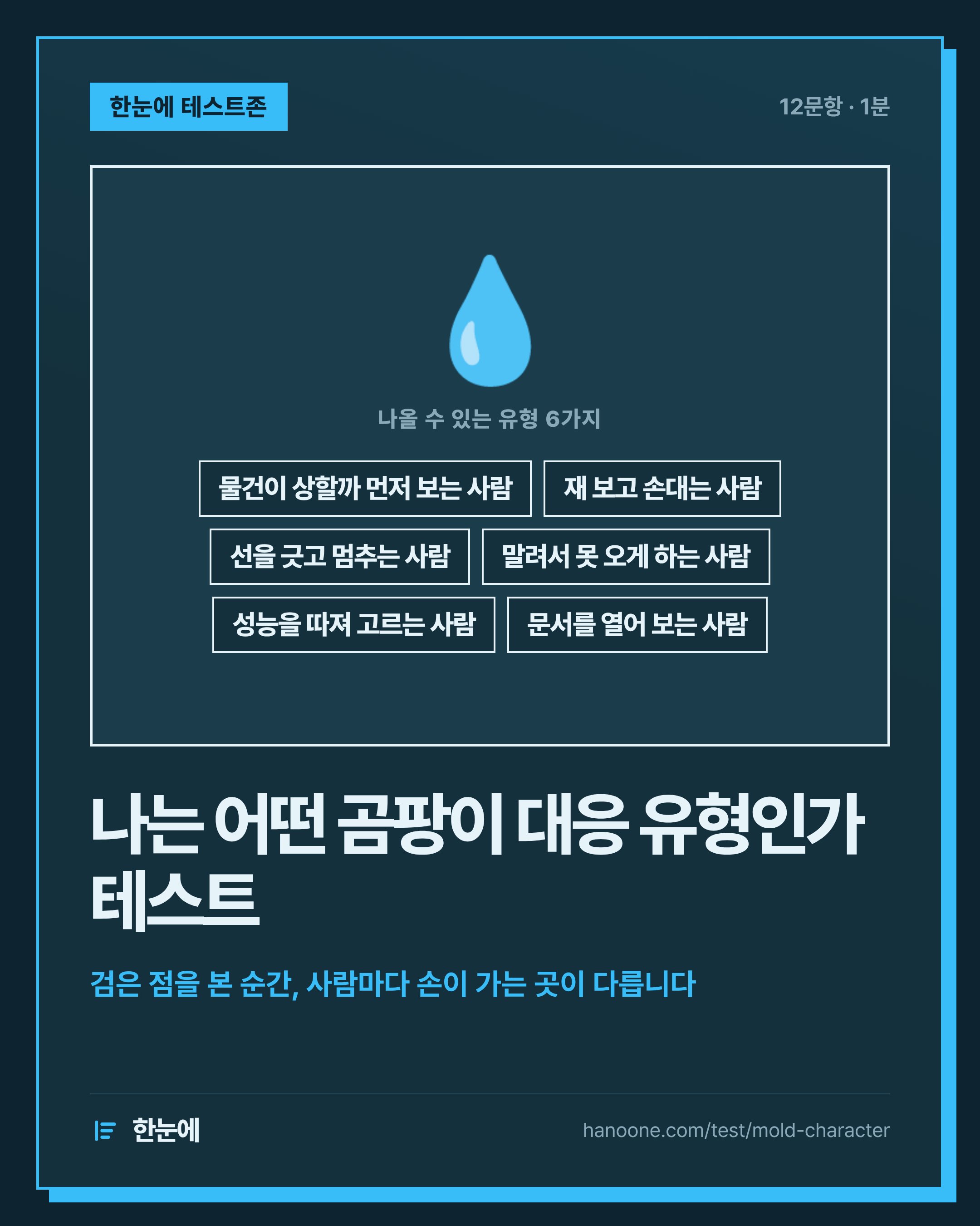 나는 어떤 곰팡이 대응 유형인가 테스트